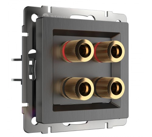 W1185004/ Электроустановочные изделия - Акустическая розетка (графит рифленый)  a050752  Werkel