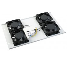 Панель потолочная вентил. с термостатом 4 вентилятора серая  FM35-42  ITK