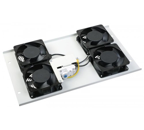 Панель потолочная вентил. с термостатом 4 вентилятора серая  FM35-42  ITK