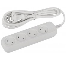 Удлинитель электрический ЭРА UDL-10-430 Greenline 4 розетки без заземления 3м ПВС 2x0.75мм2   Б0065050  ЭРА