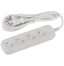 Удлинитель электрический ЭРА UDL-10-430 Greenline 4 розетки без заземления 3м ПВС 2x0.75мм2   Б0065050  ЭРА