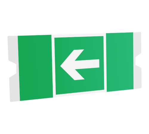 Рассеиватель односторонний ST-46 URAN STANDARD с пиктограммой ПЭУ 003 Указательная стрелка (202х96)  4502004370  Световые Технологии