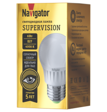 Лампа светодиодная NLL-G45-6-230-4K-E27-FR-SV  80543   Navigator