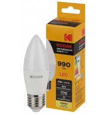 Лампа светодиодная B35-11W-830-E27 11Вт свеча теплый белый свет  Б0057632  Kodak