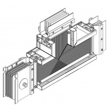 Секц. T-обр. вверх 4000А Al 3L+N+1/2PE IP55 тран. IEK  LB-4000A5-35-F-TU  IEK