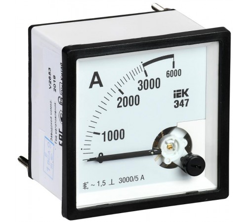 Амперметр Э47 3000/5А кл. точн. 1,5 72х72мм  IPA10-6-3000-E  IEK