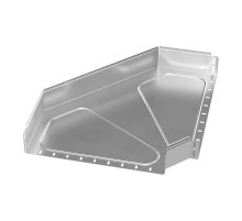 Угол горизонтальный 90 градусов Стандарт INOX (AISI 304) 500х100  PR16.3511  Промрукав