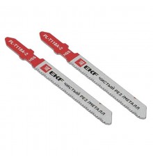 Пилки для электролобзика прямые T118A (чистовой рез по металлу)(HSS)(2 шт)  pl-t118a-2  EKF