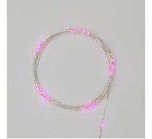Гирлянда "Роса", 2 м, 20 диодов, цвет розовый  303-007  NEON-NIGHT