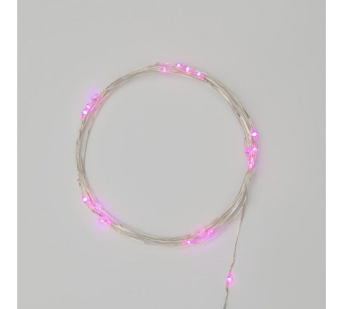 Гирлянда "Роса", 2 м, 20 диодов, цвет розовый  303-007  NEON-NIGHT