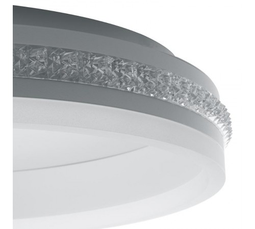 Светильник светодиодный управляемый с пультом 80W, Max. 4800Lum, 3000К-6500K, IP20, серебро AL5880 SHINNING RING  41695  FERON