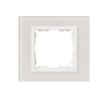 Simon 82 Рамка декоративная, 1 пост, S82 Nature, Стекло, белый-белый  82617-30  Simon