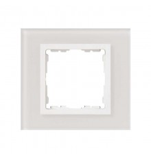 Simon 82 Рамка декоративная, 1 пост, S82 Nature, Стекло, белый-белый  82617-30  Simon