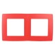 Рамка на 2 поста 12-5002-23  ,  красный  Б0019397  ЭРА