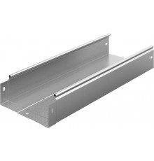 Металлический лоток неперфорированный 200х80х3000, толщ. 0,8 мм, гор. цинк, 313288  ЛНМЗТ-200х80х3000-0,8-ГЦ   Ostec