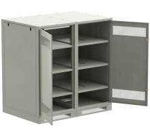 ITK LINEA B Шкаф (пустой) 1450х1400мм дверь двуст. мет. сер.  LB35-14H49-2M  ITK