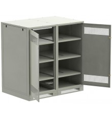 ITK LINEA B Шкаф (пустой) 1450х1400мм дверь двуст. мет. сер.  LB35-14H49-2M  ITK