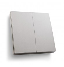 Выключатель дистанционного управления 230V 500W двухклавишный, TM82, серебро  41720  FERON