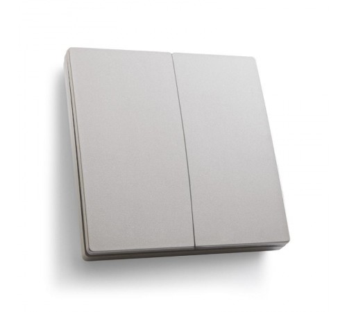 Выключатель дистанционного управления 230V 500W двухклавишный, TM82, серебро  41720  FERON
