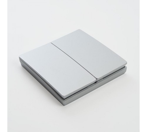 Выключатель дистанционного управления 230V 500W двухклавишный, TM82, серебро  41720  FERON