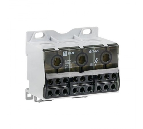 Блок распределительный КБР тройной 175A  kbr3-175  EKF