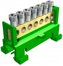 Клемма защитного провода желто-зеленая 7x16 мм2  2054019  OBO Bettermann