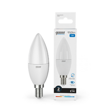 Лампа светодиодная Elementary Свеча 12W 950lm 6500K Е14 LED 1/10/100  33132  Gauss