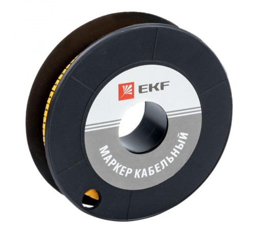 Маркер-кабельный 4,0кв.мм "1" (500шт.) (ЕС-2) EKF PROxima  plc-KM-4-1  EKF