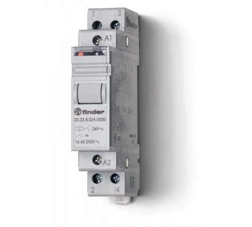 Модульное электромеханическое шаговое реле; 1NC+1NO 16А, 2 состояния; контакты AgNi; питание 125В АC; ширина 17.5мм  202381250000PAS  Finder