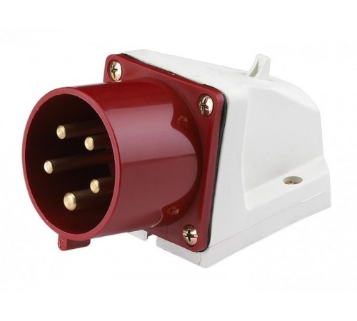 Вилка стационарная 525 3Р+РЕ+N 32А 380В IP44 ВС-102 a  26024DEK  DEKraft