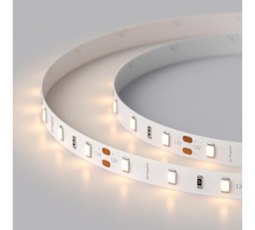Лента светодиодная RT-A60-8mm 12V Warm2700 (7.2 W/m, IP20, 2835, 5m) (arlight, Открытый)  015702(2)  Arlight