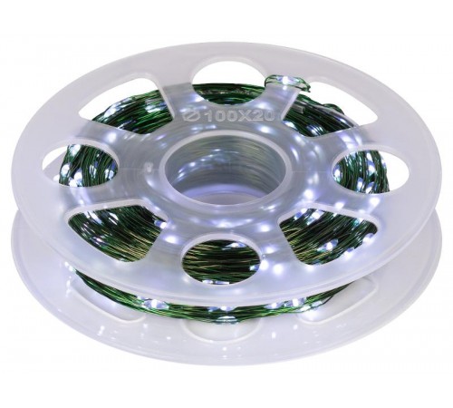 Гирлянда светодиодная   ENIN-500W Нить холодный свет 50 м 500 microled IP44 220В  Б0060431  ЭРА