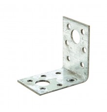 Уголок крепежный 50х50х35х2, оцинкованный - накл.  124404  Tech-KREP