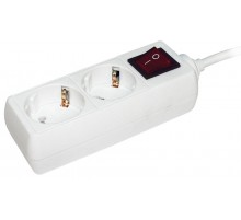 Удлинитель  У02К-выкл. 2 места 2Р+РЕ/3 метра 3х1мм2 16А/250В   WYP10-16-02-03-ZK-N  IEK