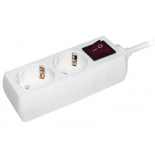 Удлинитель  У02К-выкл. 2 места 2Р+РЕ/3 метра 3х1мм2 16А/250В   WYP10-16-02-03-ZK-N  IEK