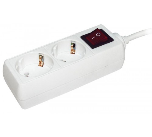 Удлинитель  У02К-выкл. 2 места 2Р+РЕ/3 метра 3х1мм2 16А/250В   WYP10-16-02-03-ZK-N  IEK