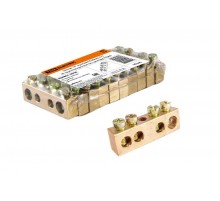 Шина "N" нулевая 6х9мм 4/1 (4 группы/крепеж по центру)   SQ0801-0036  TDM