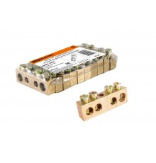 Шина "N" нулевая 6х9мм 4/1 (4 группы/крепеж по центру)   SQ0801-0036  TDM