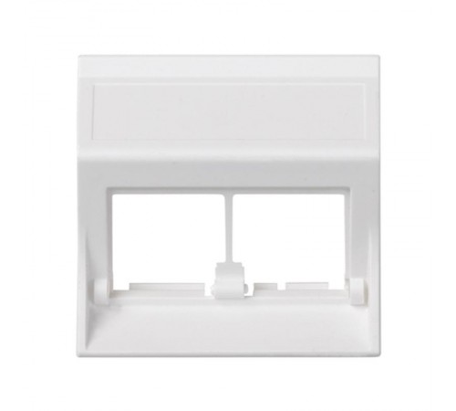 Simon CIMA 500 Адаптер для 2 шт RJ-45 CJ545.., CJ645.., CJ6A45F + MD67, наклон, 50х50мм, 500CIMA, белый  50000186-030  Simon