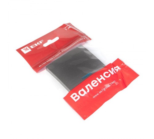 Валенсия лицевая панель выключателя 1-кл. с индикатором 10А графит EKF PROxima   ESV10-L-121-60   EKF