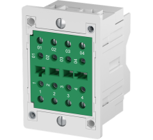 Блок CC-E-VA Клеммный для токовых цепей, контакт до разрыва, монтаж в панель, зажим под болт  1SNA166737R2000  TE