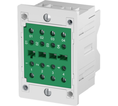 Блок CC-E-VA Клеммный для токовых цепей, контакт до разрыва, монтаж в панель, зажим под болт  1SNA166737R2000  TE