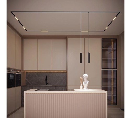 Светильник MAG-ORIENT-FLAT-L690-24W Warm3000 (BK, 80 deg, 48V) ( IP20 Металл, 3 года)  035569 Arlight