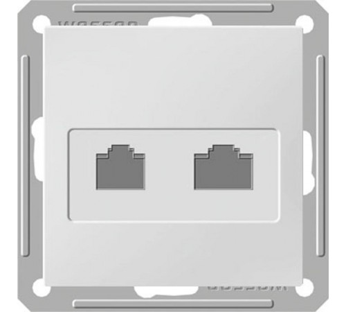 W59 Белый Розетка 2-ая ТЛФ + компьютерная 5е (RJ11+RJ45)  RSI-251TK5E-1-86  SE