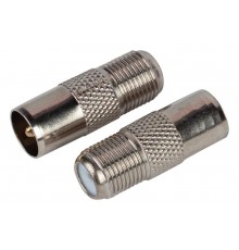 Переходник  Simple RS-A01 гнездо F-штекер TV  Б0048288  ЭРА