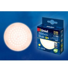 Лампа светодиодная LED-GX53-13W/WW/GX53/FR PLZ01WH LED, матовая. 3000K  UL-00003724  Uniel