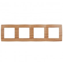 Рамка на 4 поста 12-5004-09  ,  дуб  Б0014779  ЭРА
