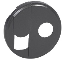 Celiane Графит Накладка розетки RJ-TV   067939  Legrand