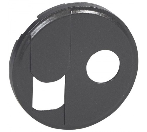 Celiane Графит Накладка розетки RJ-TV   067939  Legrand