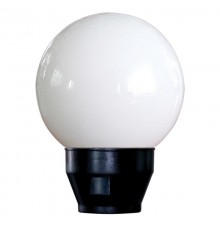 Светильник садово-парковый Шар 200 Г НТУ 06-40-01 опал пмма /корпус черный  1030480229  Элетех